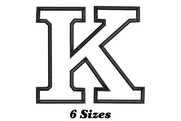 Alphabet Letter K Outline: A Stylish Embroidery Choice