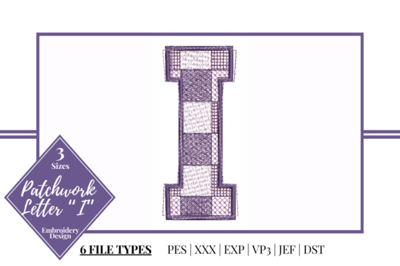 Charming Patchwork Letter I for Personalized Gifts
