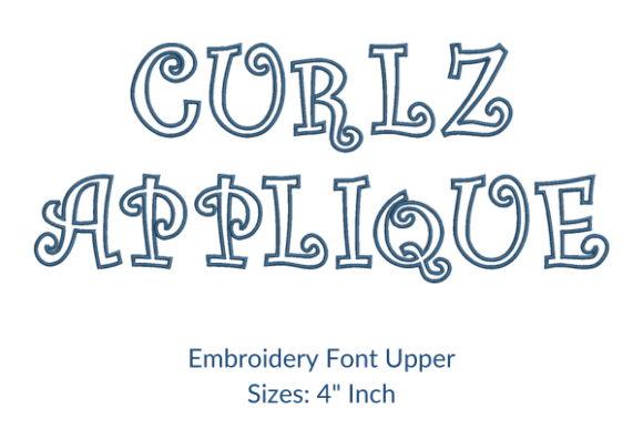 Curlz Applique Fonts: A Premium Embroidery Choice