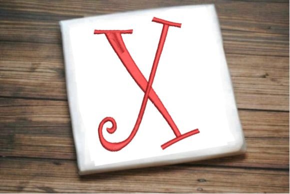 Elegant Beautiful Capital X Letter Monogram