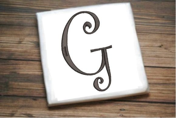 Elegant G Monogram for Custom Embroidery