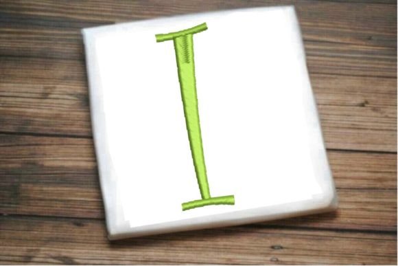 Elegant I Monogram for Seasonal Embroidery
