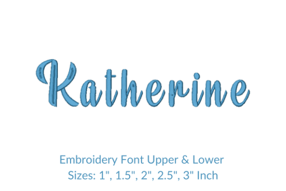 Elegant Katherine Font for Craft Fair Embroidery