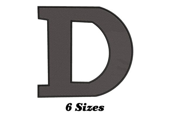 Elegant Letter D: A Versatile Embroidery Design