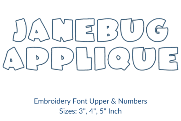 Junebug Applique Fonts for Personalized Gifts
