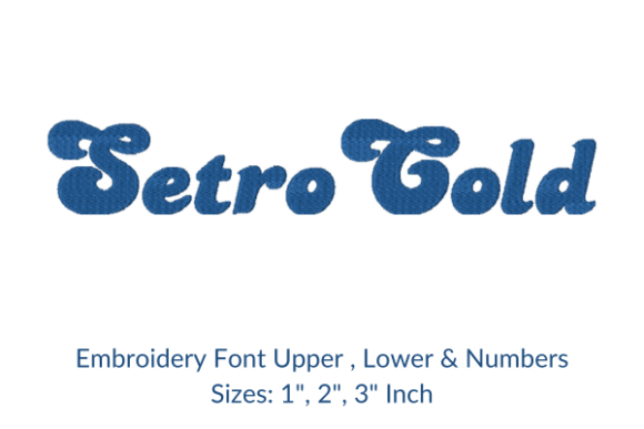 Retro Bold Font Embroidery Design: A Seasonal Must-Have