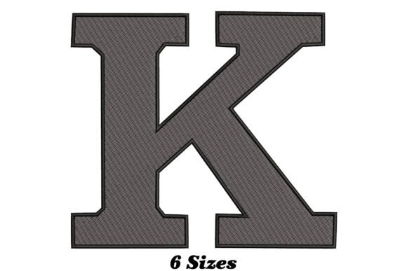 Stylish Letter K: A Perfect Addition for Seasonal Embroidery